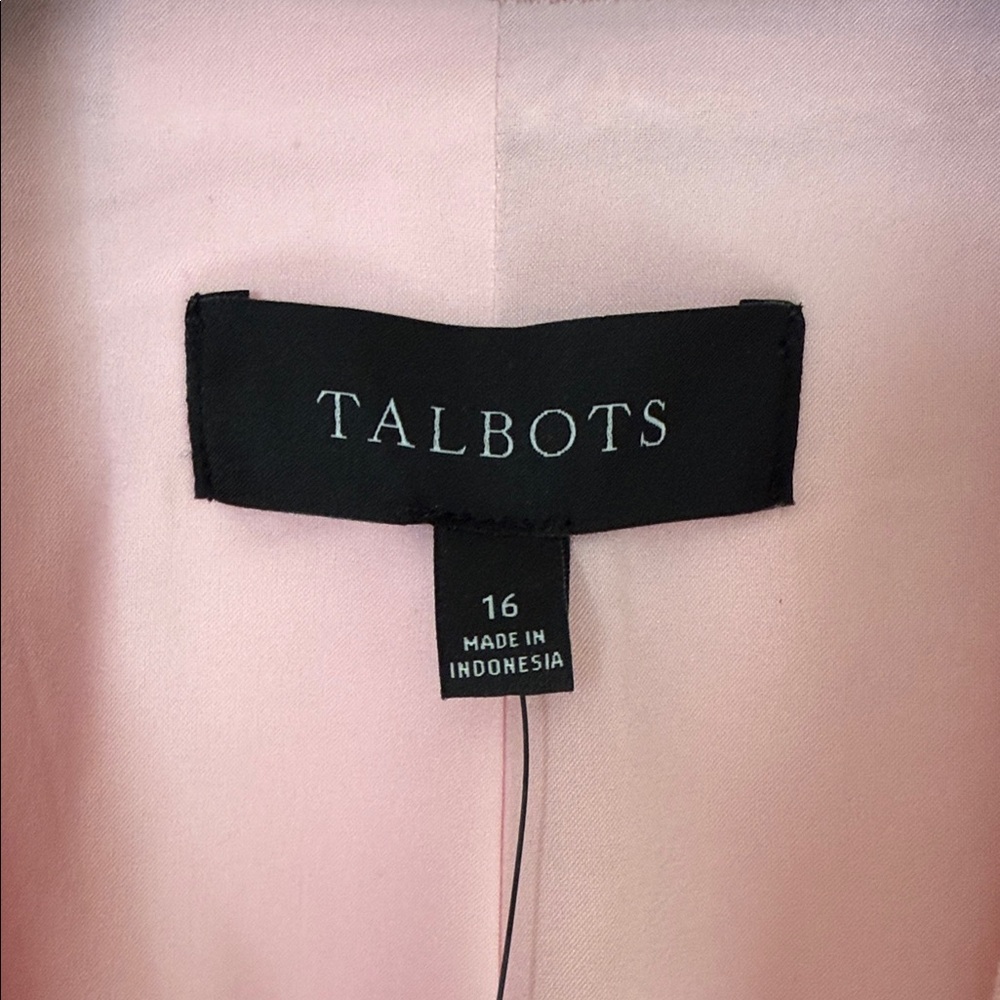 Talbots Pink Double-Breasted Blazer with Gold Buttons. NWT - Picture 2 of 8